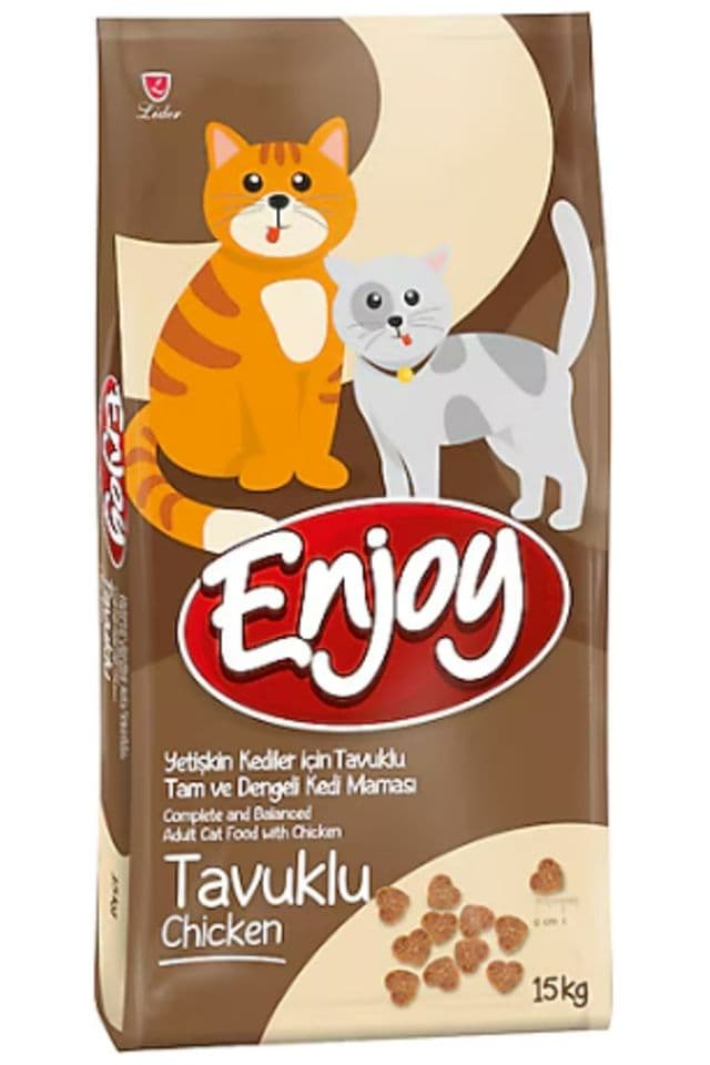 Enjoy Tavuklu Yetişkin Kedi Maması 15 kg