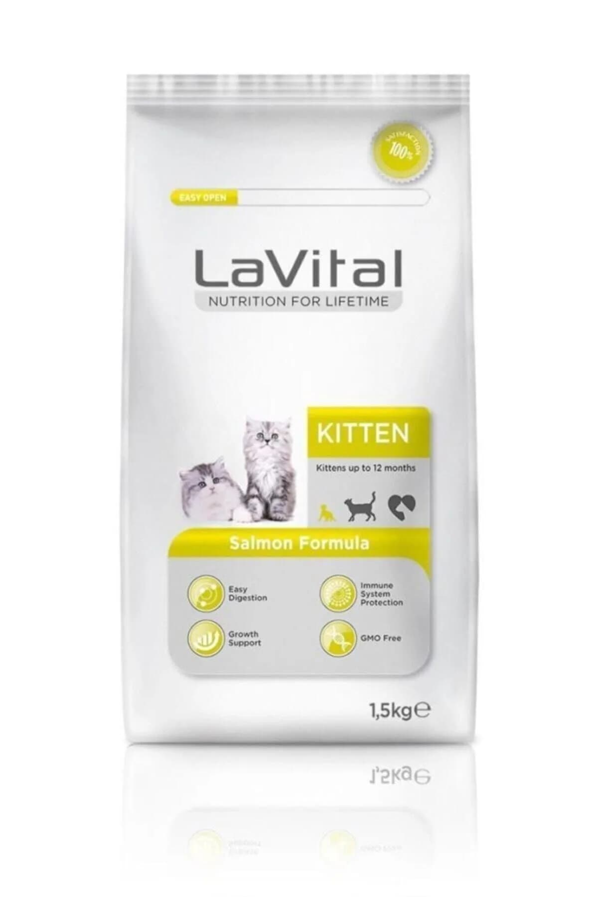 LaVital Kitten Somonlu Yavru Kedi Maması 1,5 kg