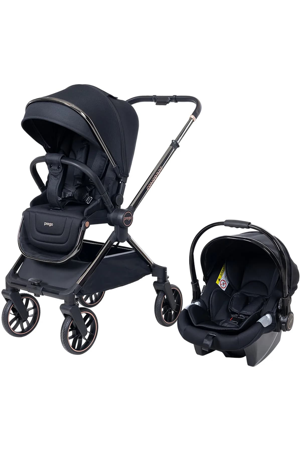 Prego Concorde koldan çift yönlü travel sistem bebek arabası