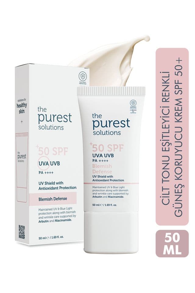 The Purest Solutions Leke Karşıtı Renkli Güneş Koruyucu Krem SPF 50 50 ml