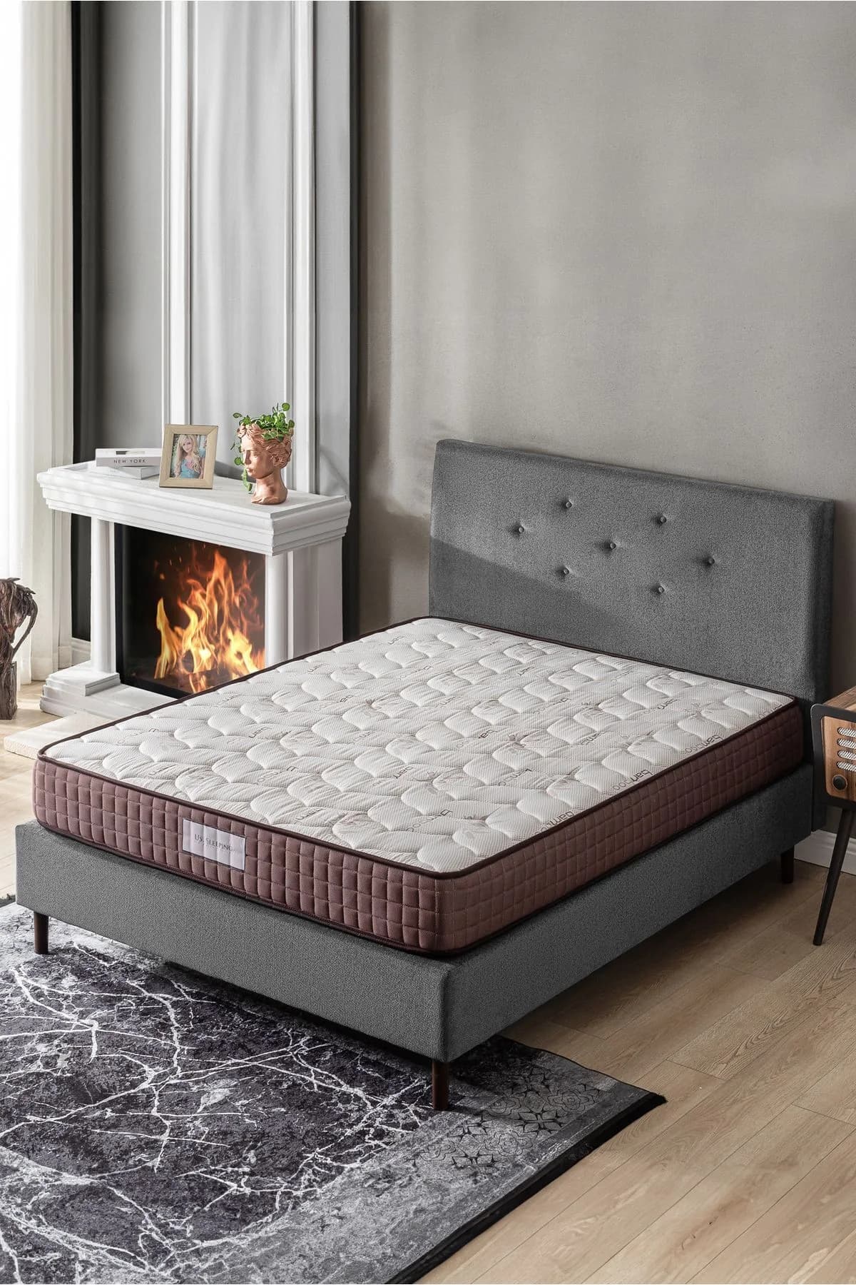 US Sleeping Bamboo Classic Full Ortopedik Yaylı Yatak