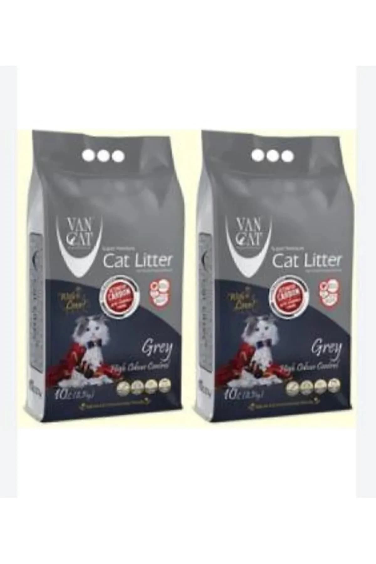 Bentaş Van Cat Grey Aktif Karbonlu Topaklaşan Kedi Kumu 10 L x 2