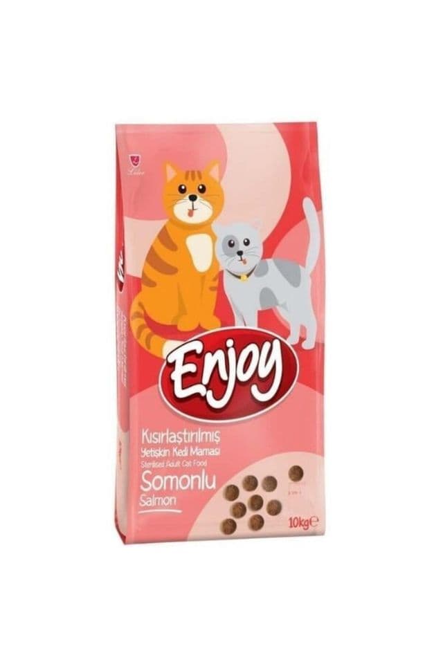 Enjoy Sterilised Somonlu Kısırlaştırılmış Kedi Maması 10 kg
