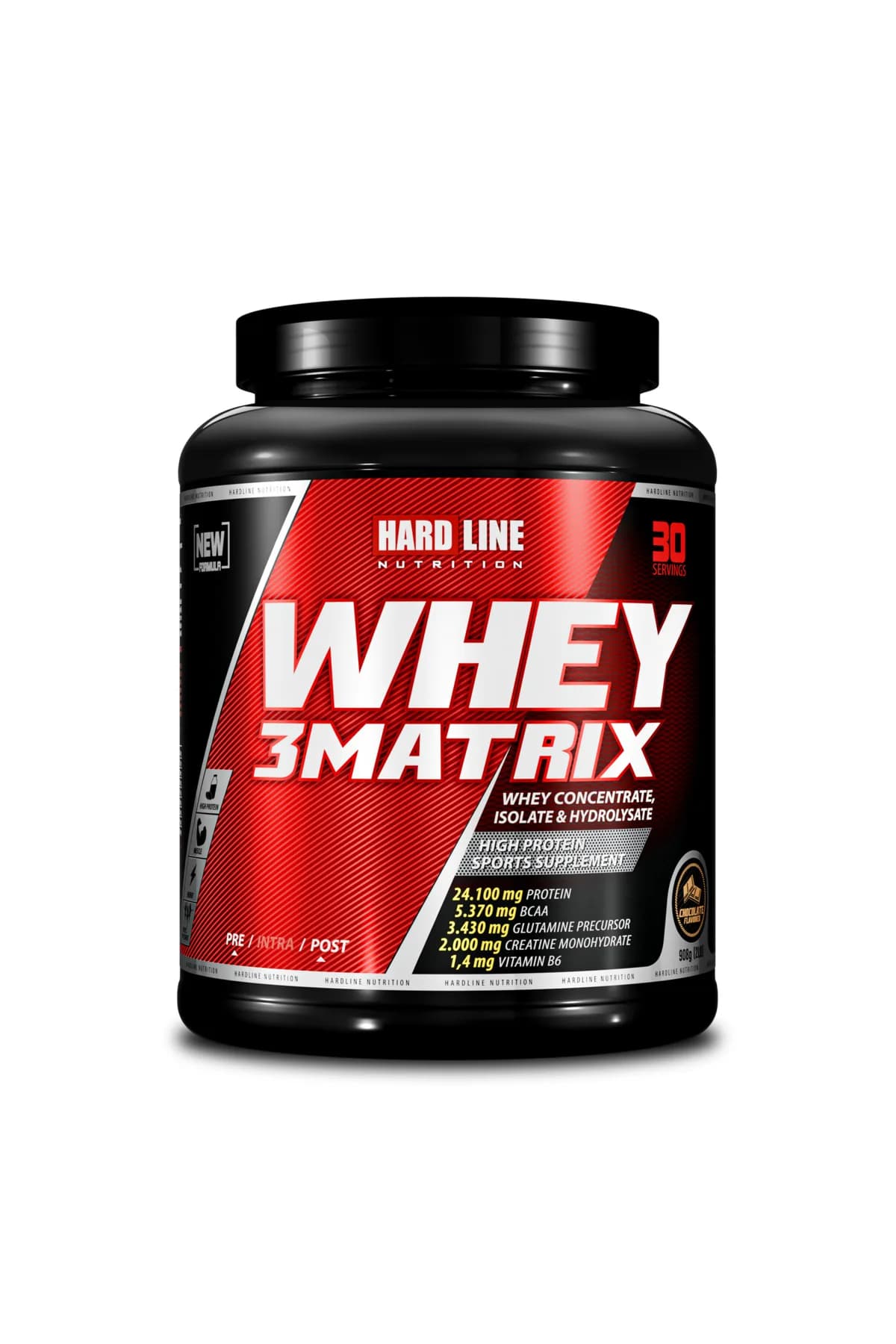 Hardline Whey 3 Matrix Çikolatalı Protein Tozu 908 g