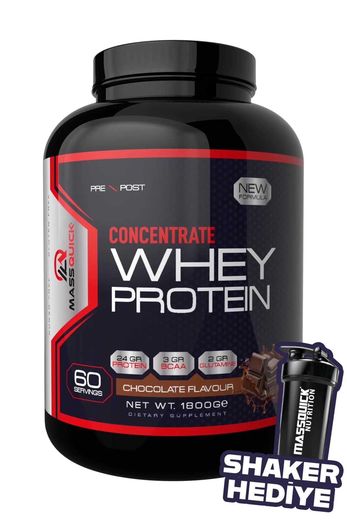 Massquick %100 Whey Protein Çikolatalı 1800 g
