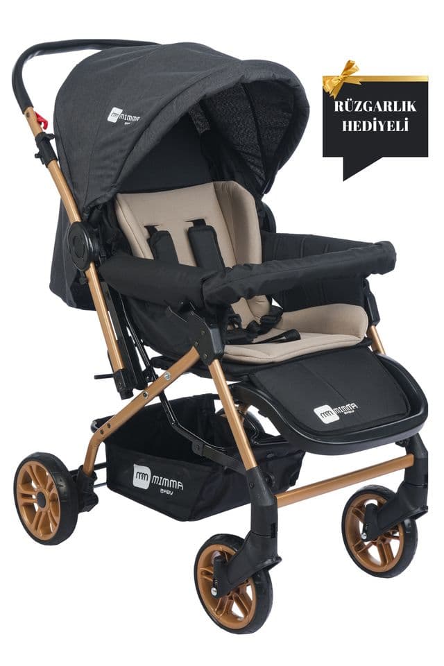 Mimma Baby Olympus Gold Çift Yönlü Bebek Arabası