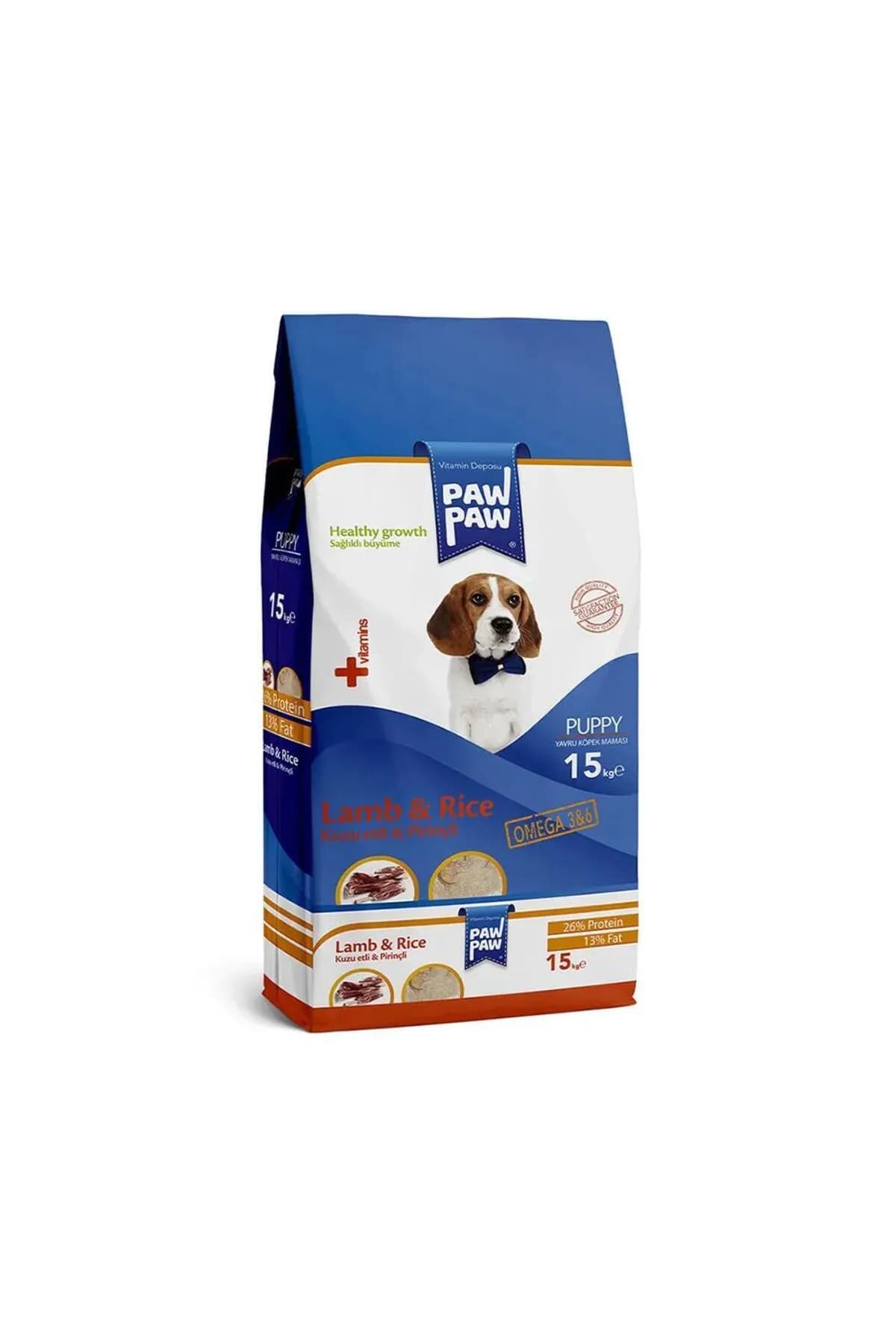 Paw Paw Kuzu Etli Yavru Köpek Maması 15 kg