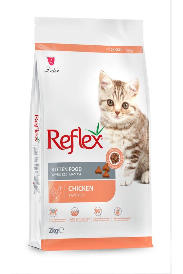 Reflex Kitten Tavuklu ve Pirinçli Yavru Kedi Maması 2 kg