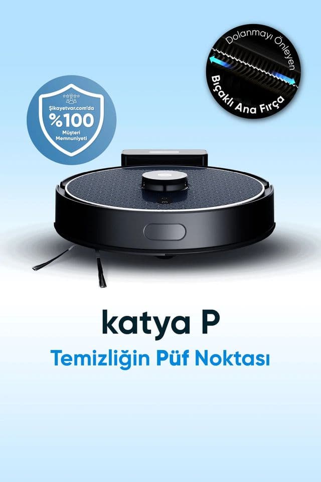 Şımart Katya P Akıllı Robot Süpürge
