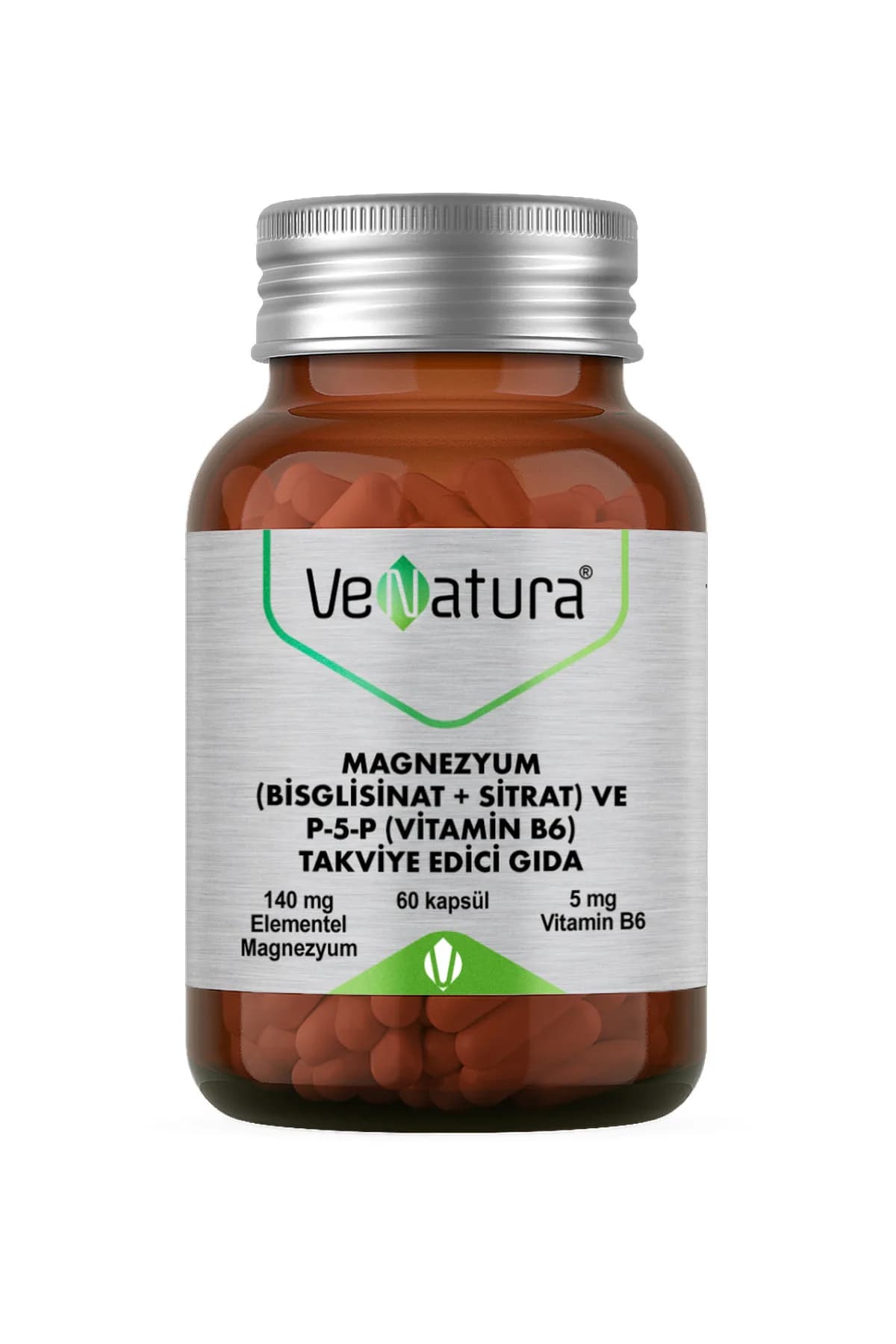 VeNatura Magnezyum Bisglisinat ve Sitrat 60 Kapsül