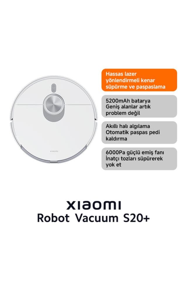 Xiaomi Robot Vacuum S20+ Akıllı Robot Süpürge